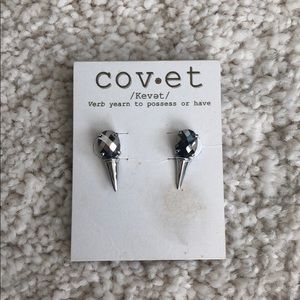 Covet Silver Spike Earrings